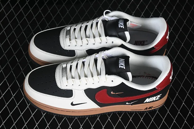 All categories Nk Air Force 1 Air Force series Nk Air Force 1 Low Air Force low-top Nike Air Force 1'07 Low White, red and black color splicing Air Force 1 low-top casual sneakers IM3378-122